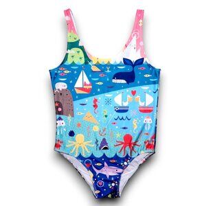 5/$100 SALE - JAPAN LA for Crowded Teeth One Piece Swimsuit